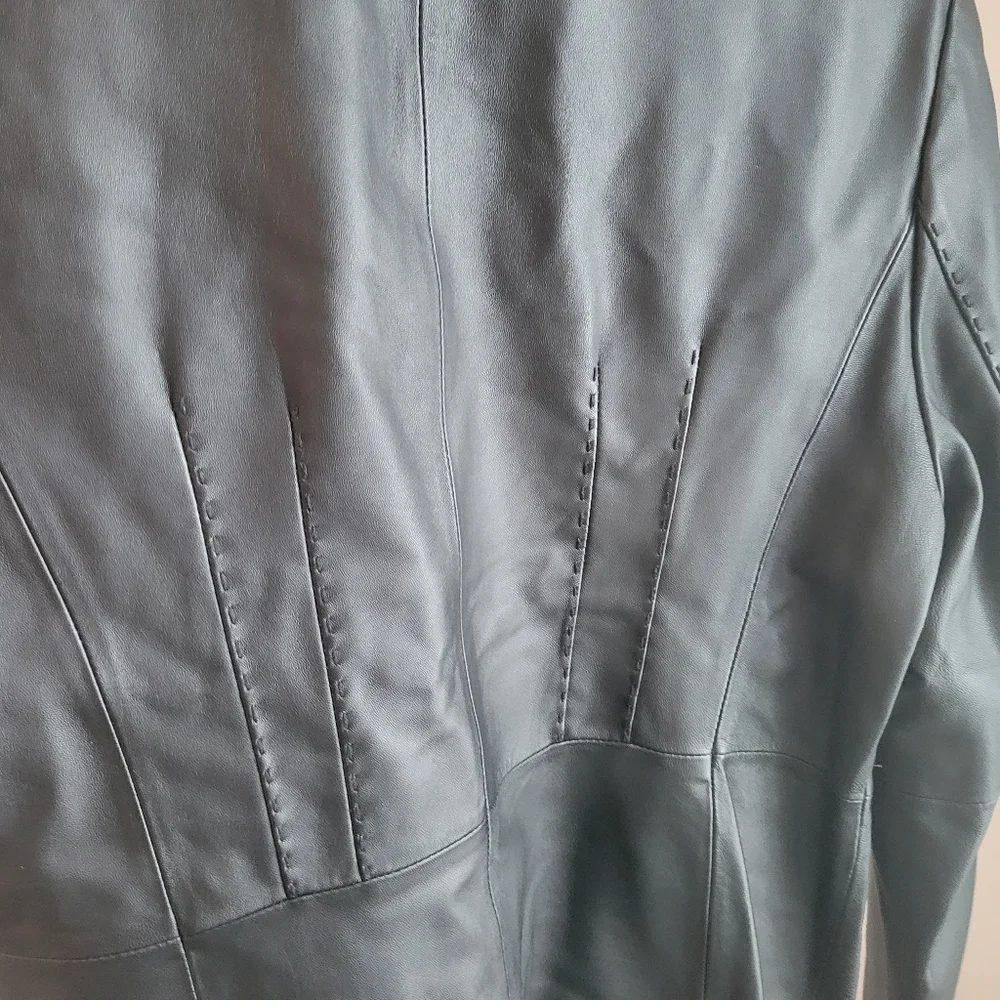 👵EUC MADISON STUDIO leather JACKET